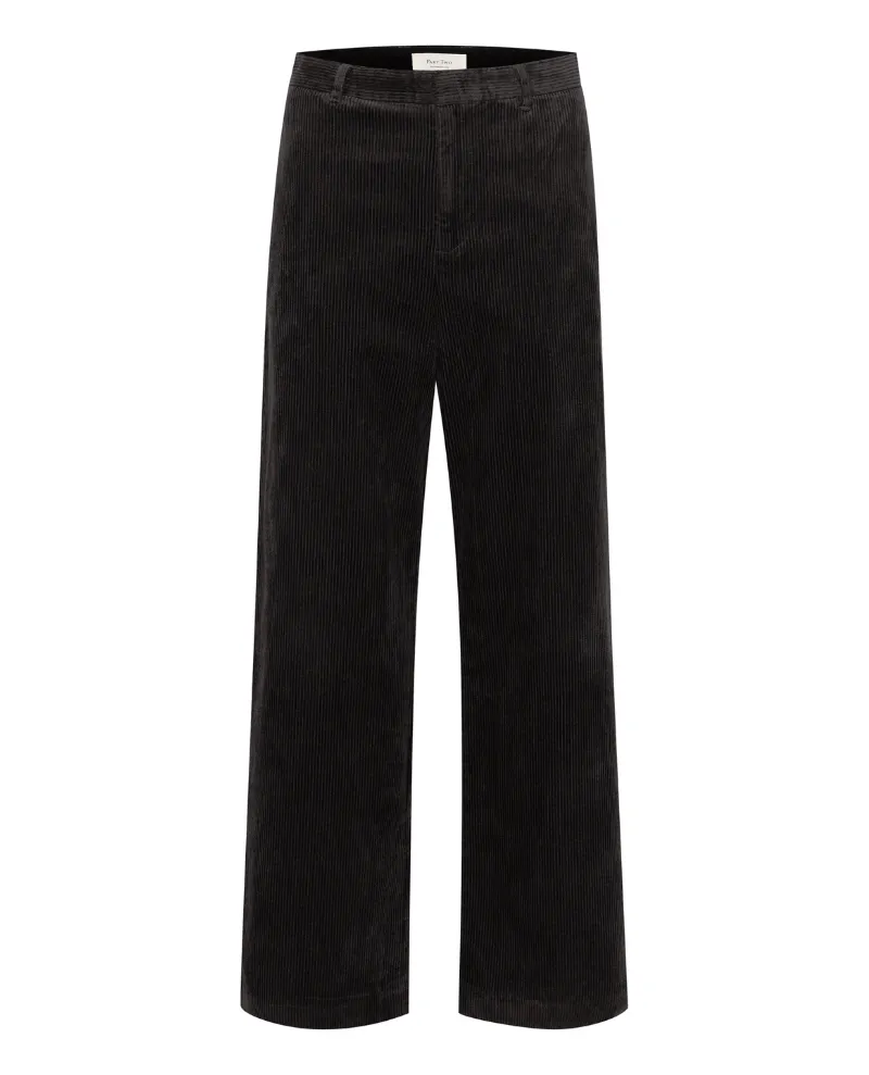 Part Two Clarisse Black Wide Cord Trousers