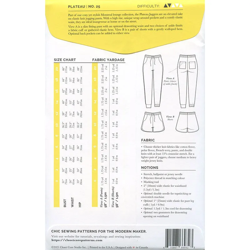 Plateau Joggers Pattern