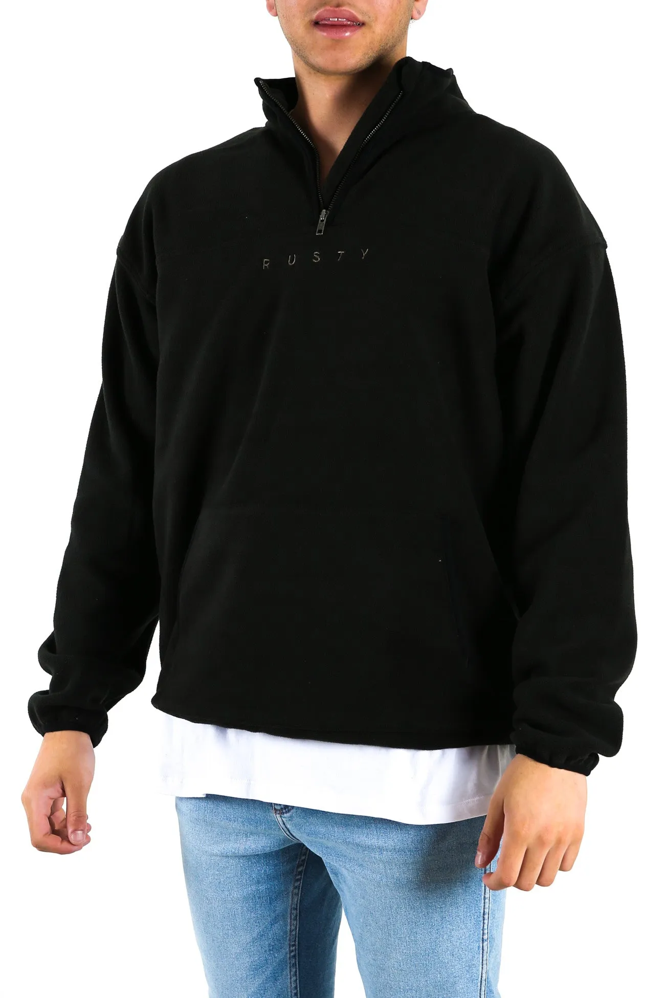 Polarized 1/4 Zip Polar Fleece Black