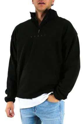 Polarized 1/4 Zip Polar Fleece Black