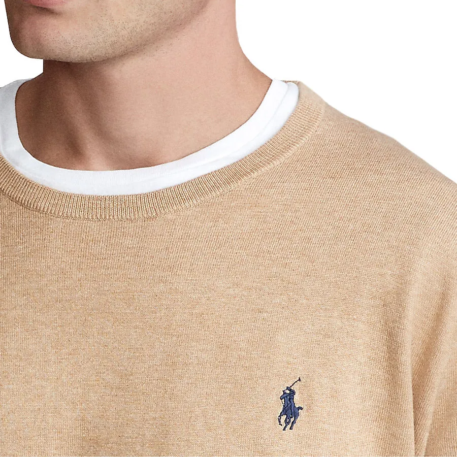 Polo Ralph Lauren - Slim Fit Cotton Jumper in Brown Heather