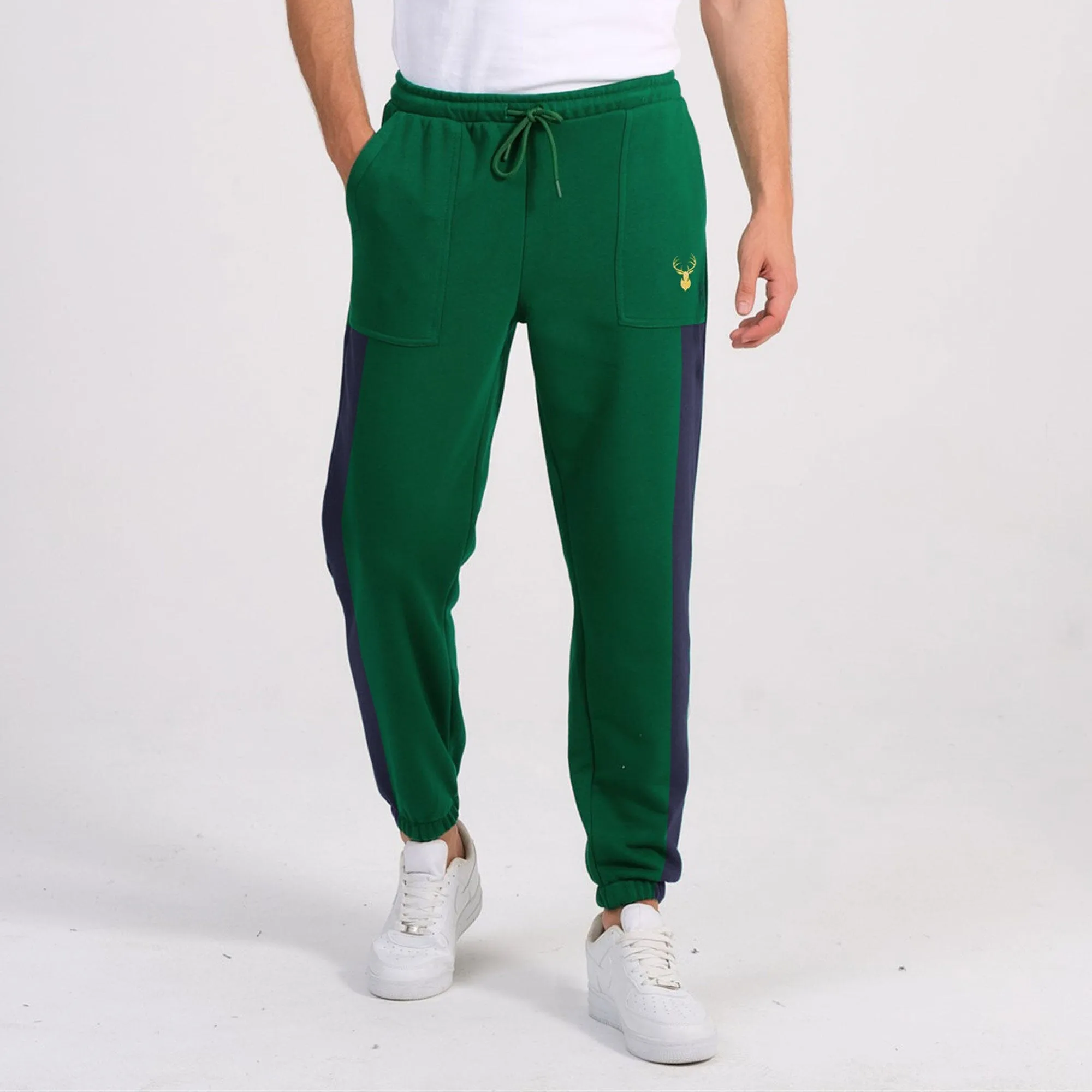 Polo Republica Deer Embroidered Side Panel Fleece Trousers