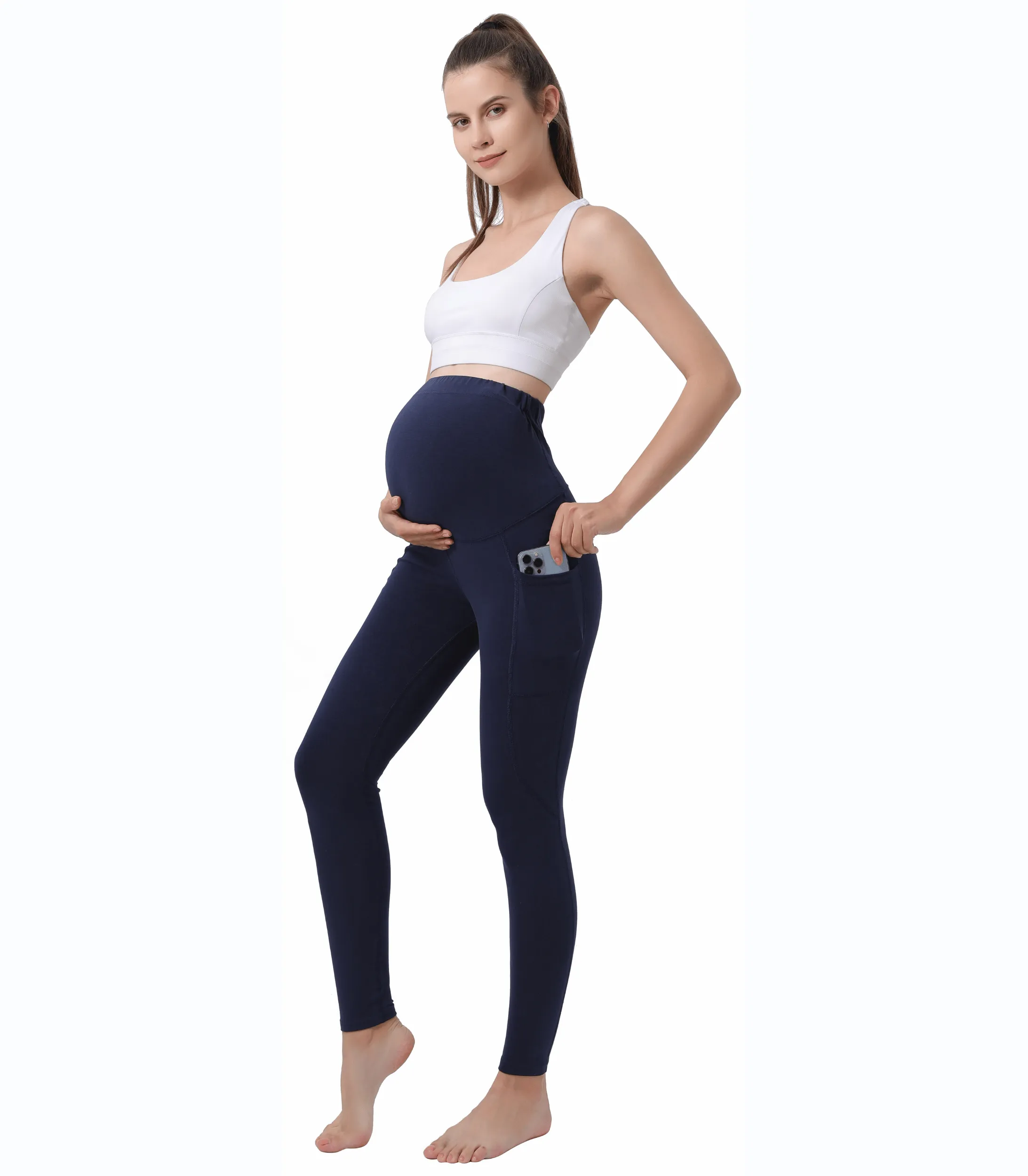 Pregnancy Yoga Pants with Pockets