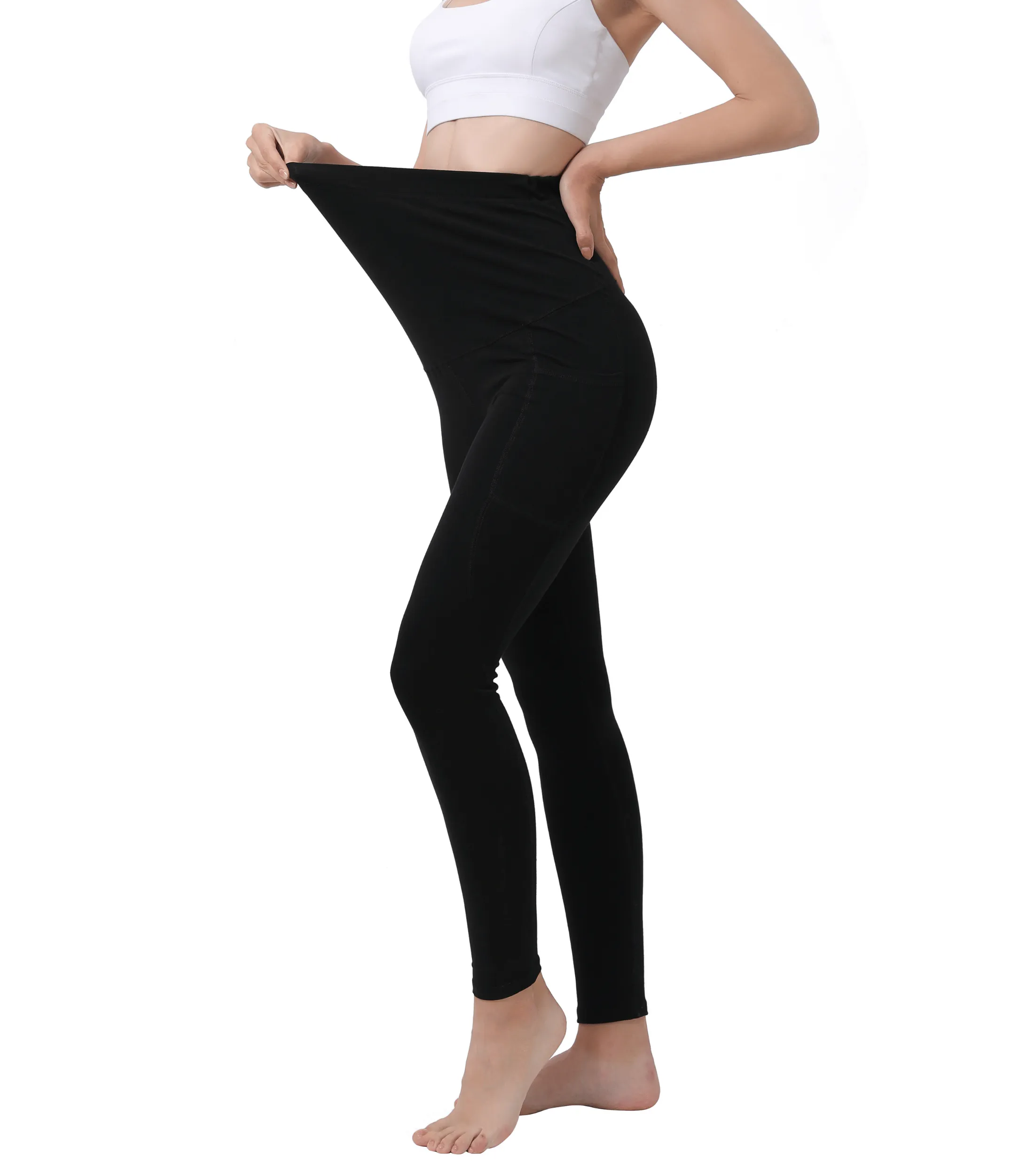 Pregnancy Yoga Pants with Pockets