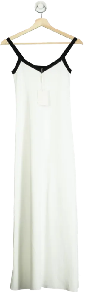 PRETTY LAVISH White Cheryl Contrast Knit Dress UK XS