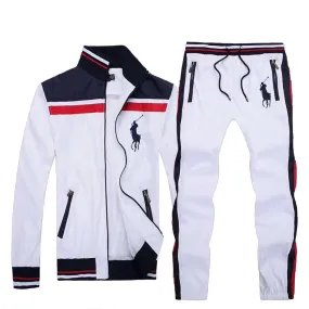 PRL Fashionable Big Pony Track Suit- Navy Blue and White