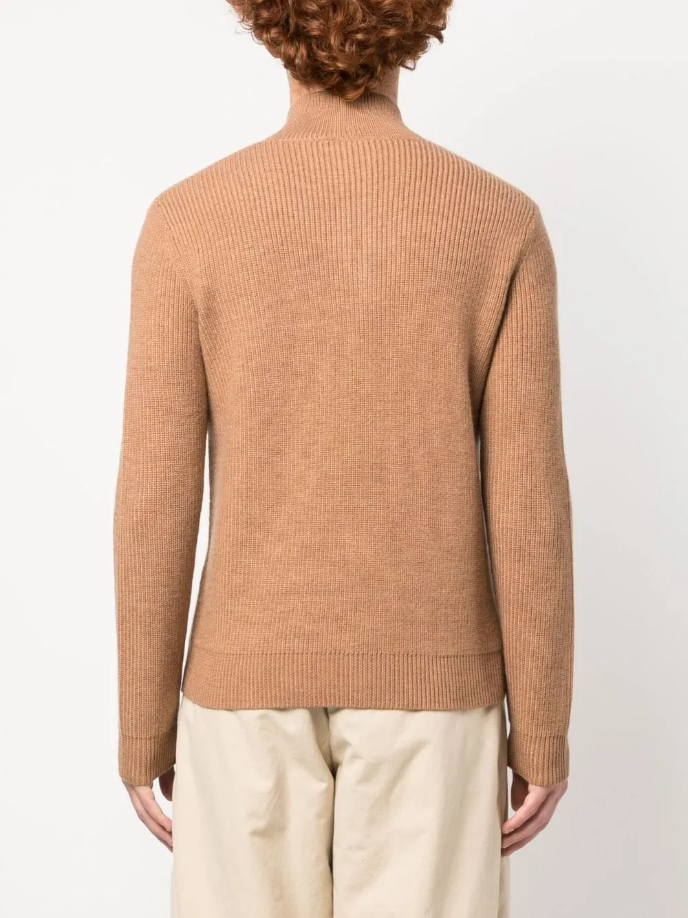 Puller Half-Zip Ribbed Jumper