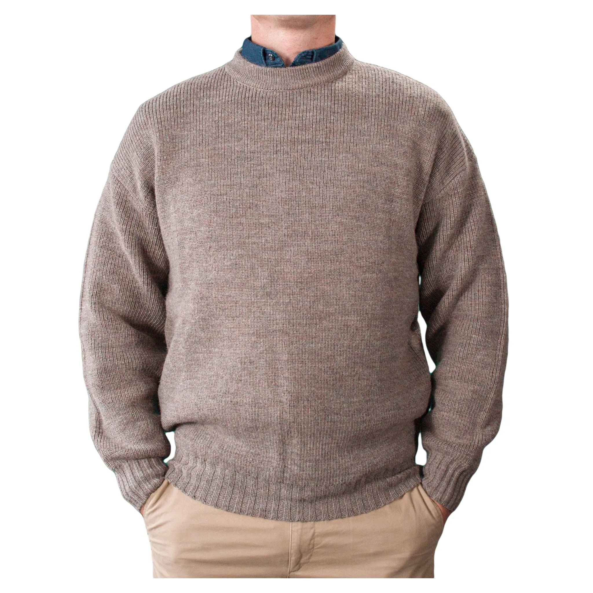 Pure Wool Jumper - Navy | Berry | Charcoal | Wheat