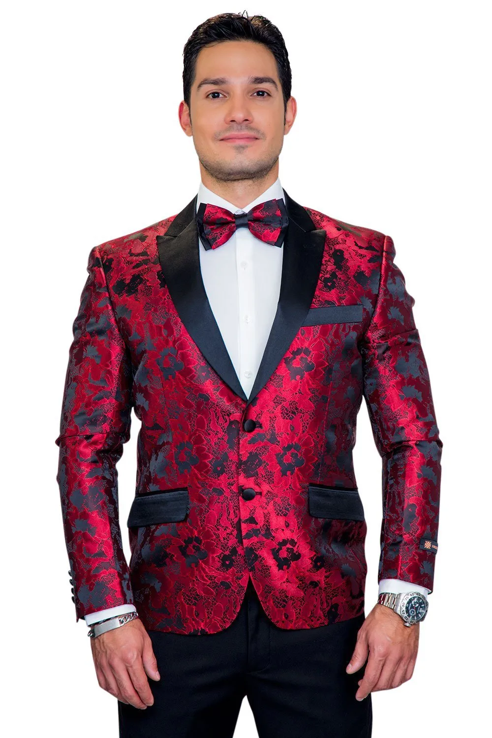 "Amsterdam" Red Tuxedo Jacket