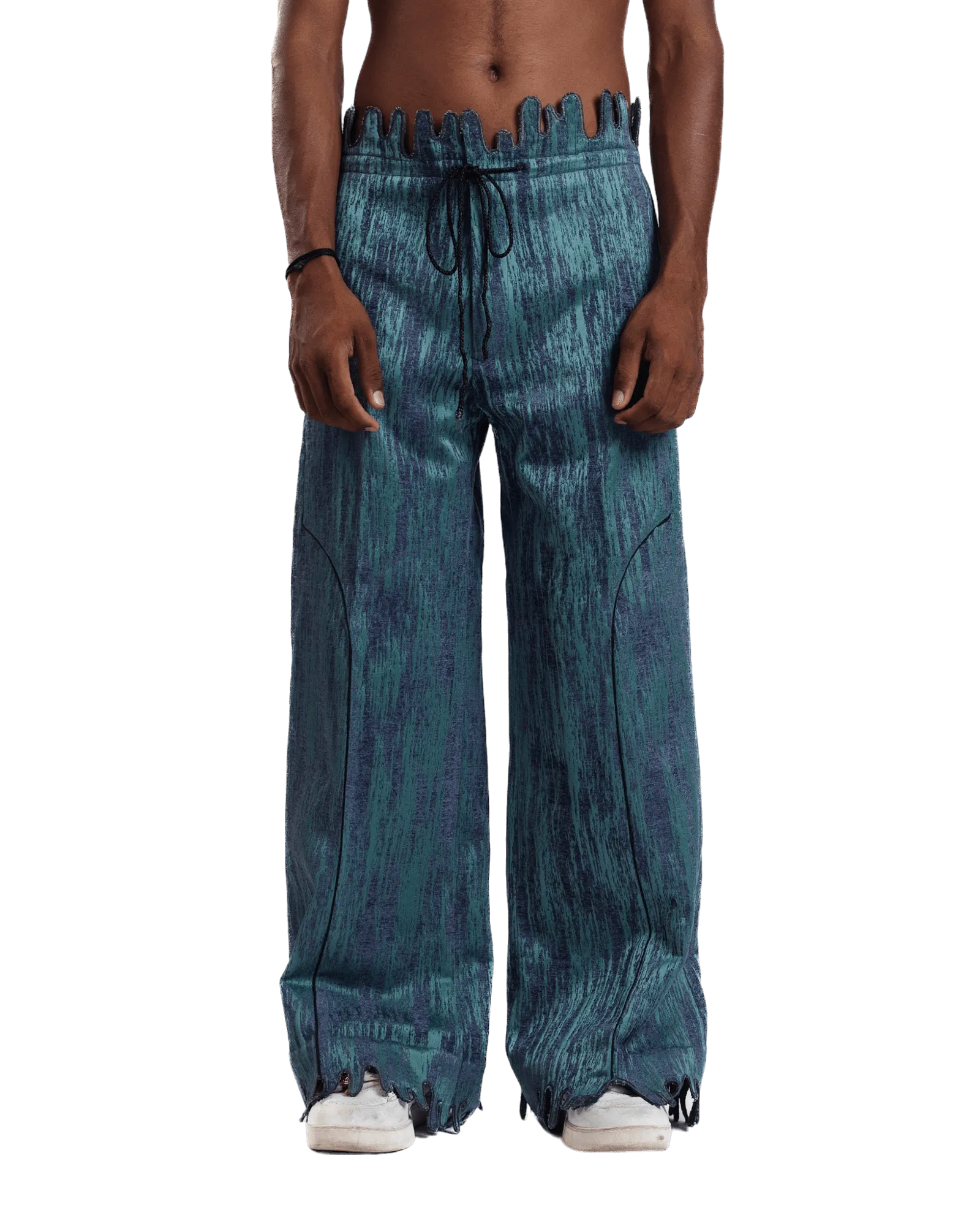 "Mystic Wave" Jacquard Trousers