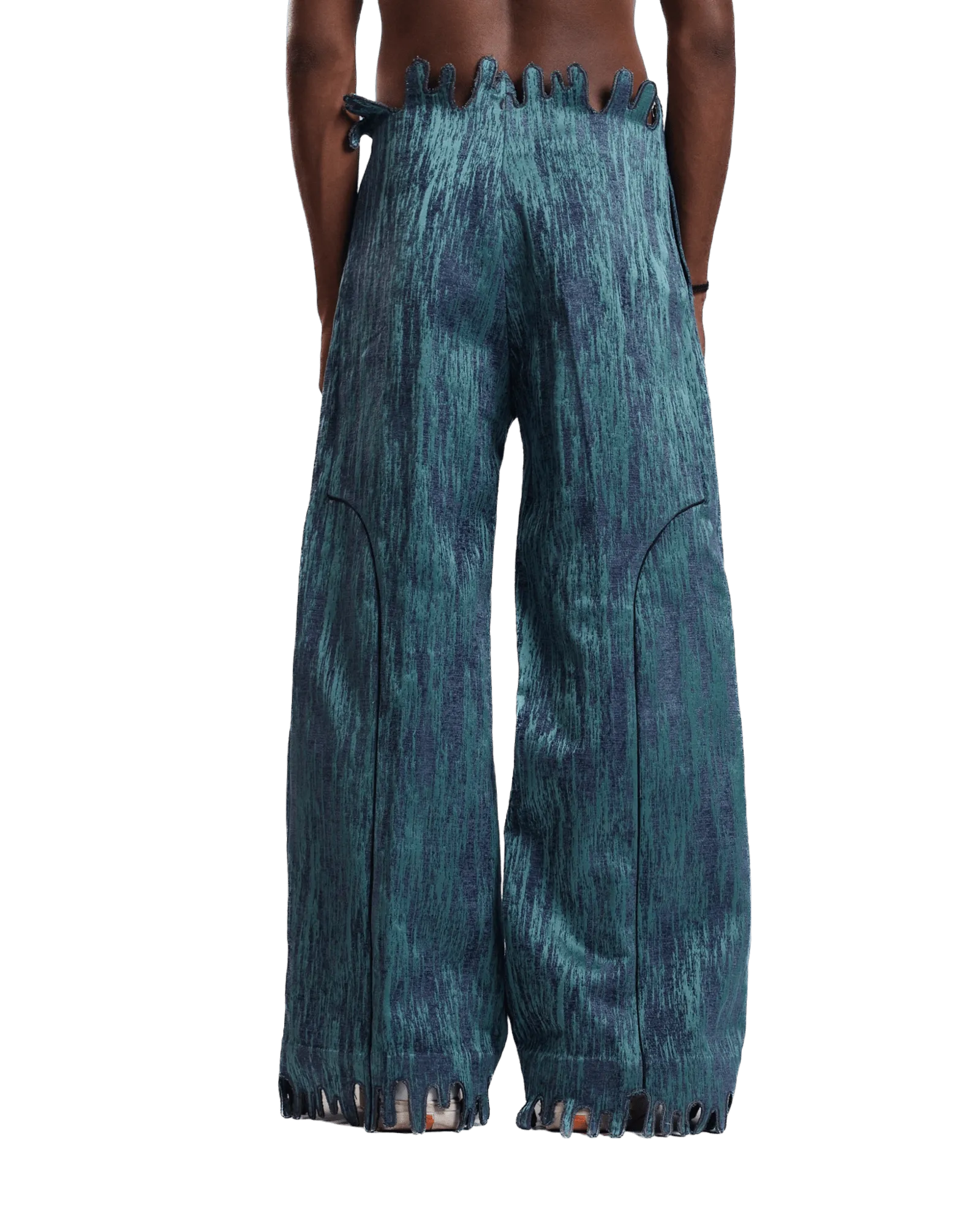 "Mystic Wave" Jacquard Trousers