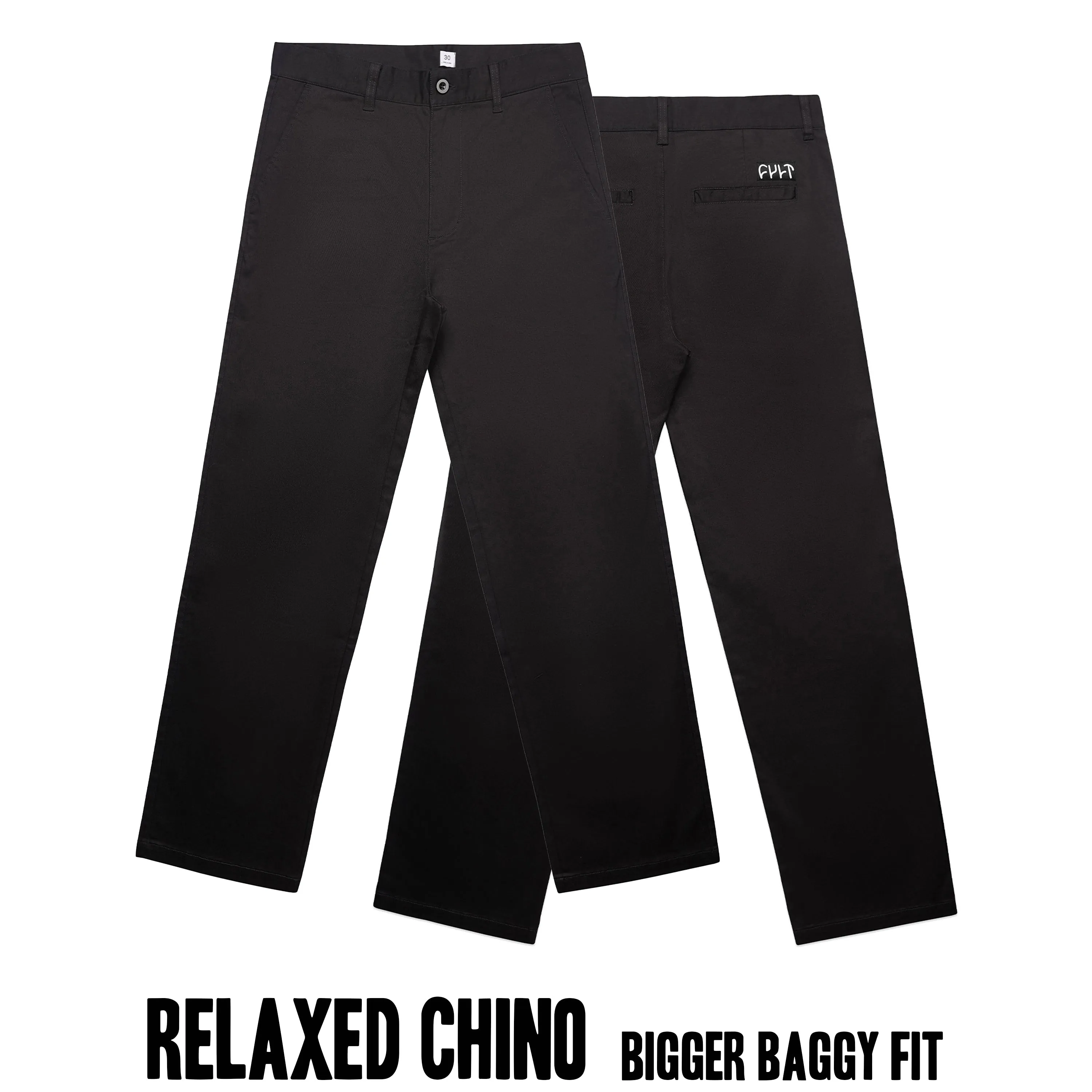 Relaxed Chino Pants / black