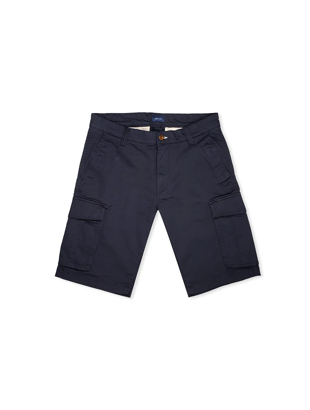 Relaxed Twill Cargo Shorts Marine