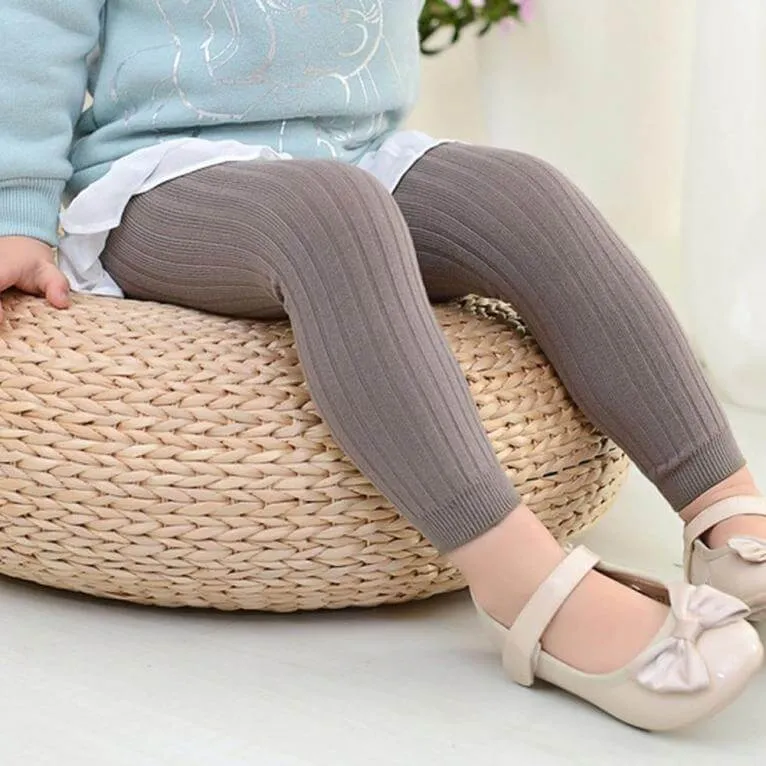 Ribbed Footless Baby Tights