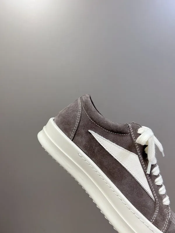 Rick Owens Low-Top Sneakers - Grey Suede