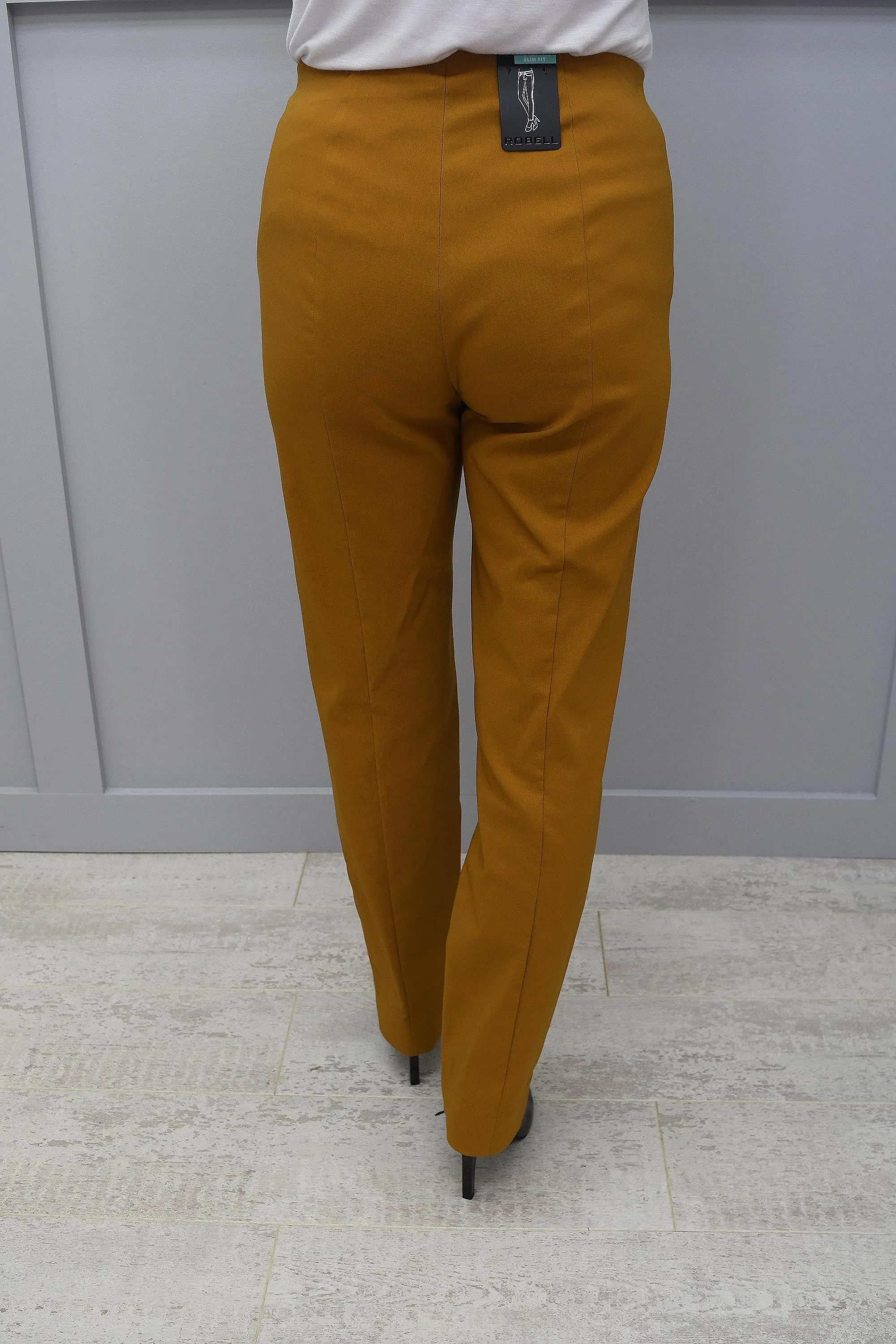 Robell Marie Full Length Trousers Mustard 26 - 51412 5499 26