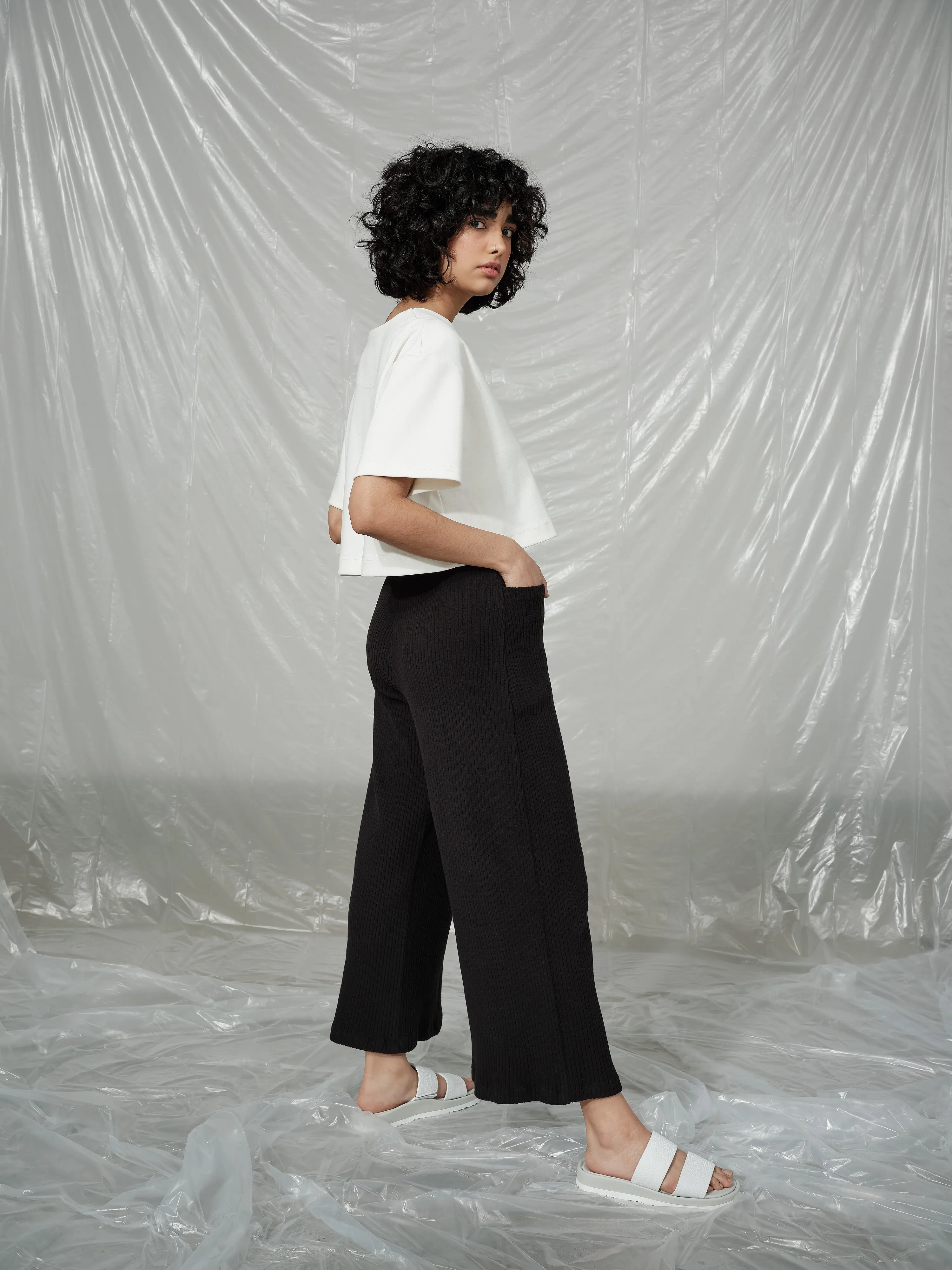 SAMPLE FALCO wide leg pant-XS