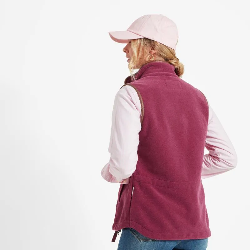 Schoffel Ladies Lyndon Fleece Gilet - Mulberry