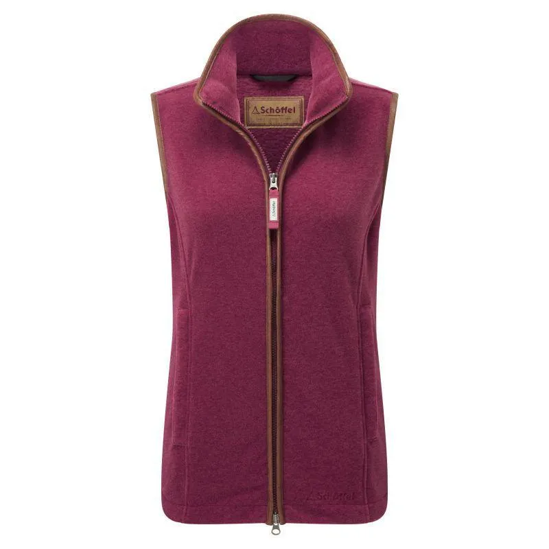 Schoffel Ladies Lyndon Fleece Gilet - Mulberry