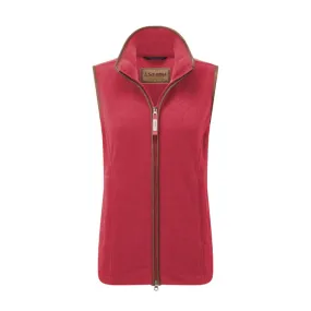 Schoffel Ladies Lyndon Fleece Gilet - Pomegranate