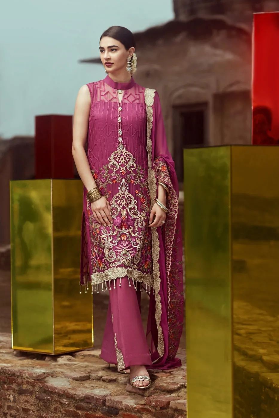 Serene Premium Fervour Fiesta Chiffon Collection Vol 6 – 02: Magna Magenta