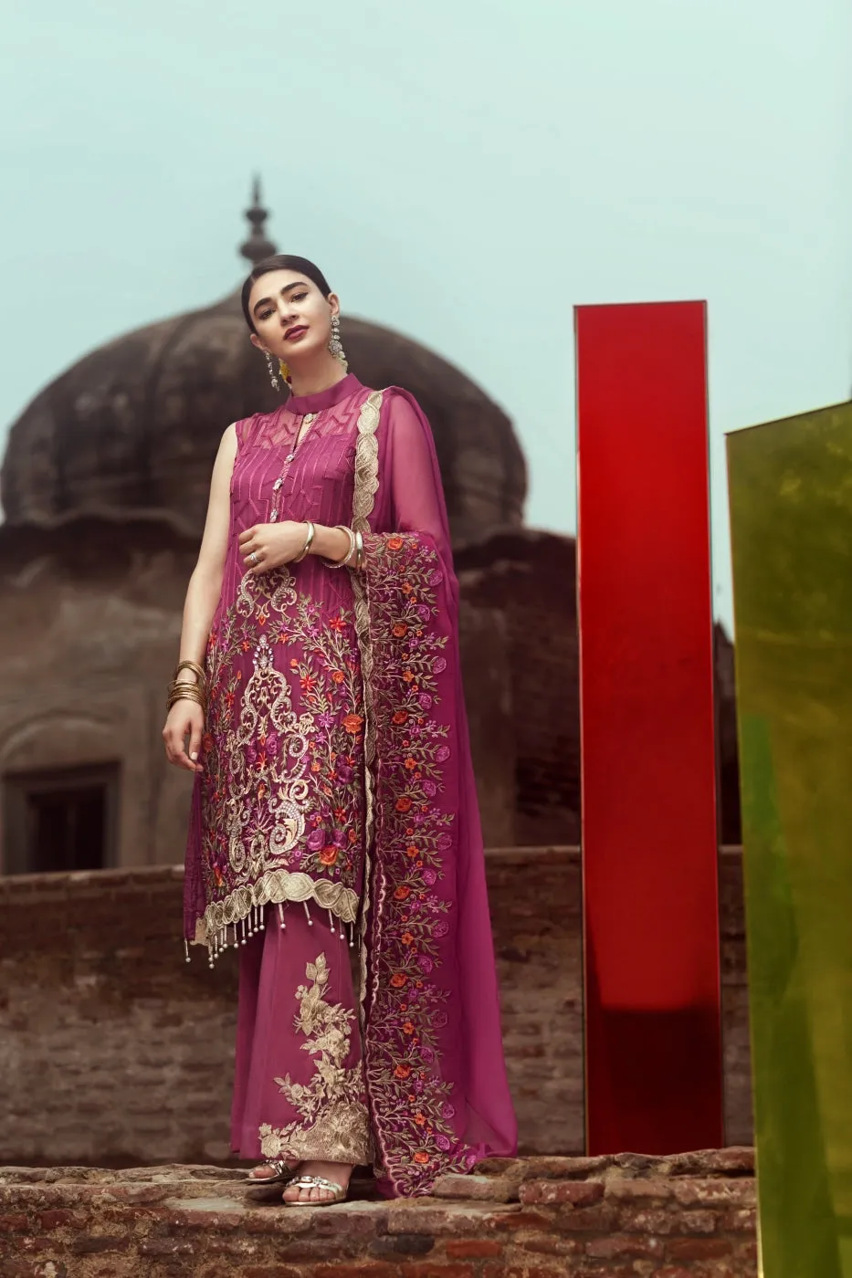 Serene Premium Fervour Fiesta Chiffon Collection Vol 6 – 02: Magna Magenta