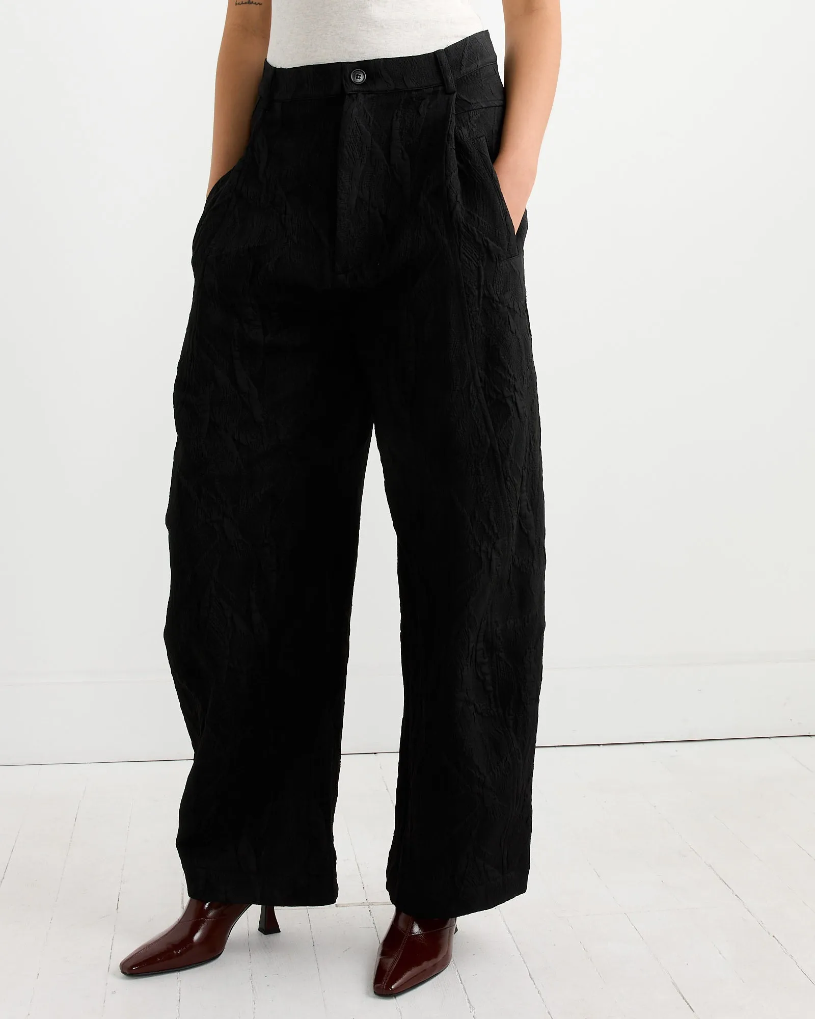 Shade Suiting Pant in Black Shadow Lines