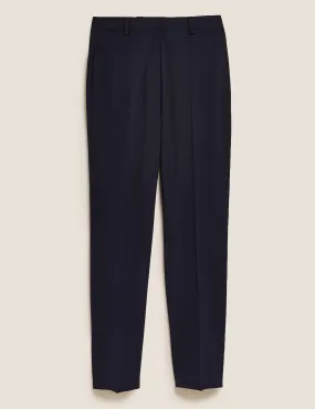 Slim Fit Ankle Grazer Trousers with Stretch