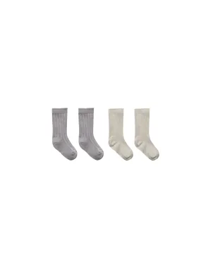 Socks Set of 2 || Lagoon   Ash