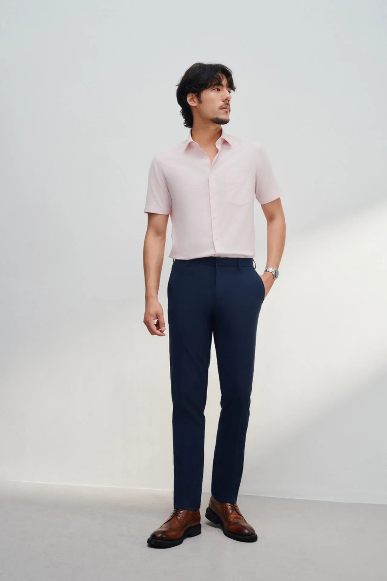 Soft Touch Multi-Way Stretch Slim Fit Twill Suit Pants