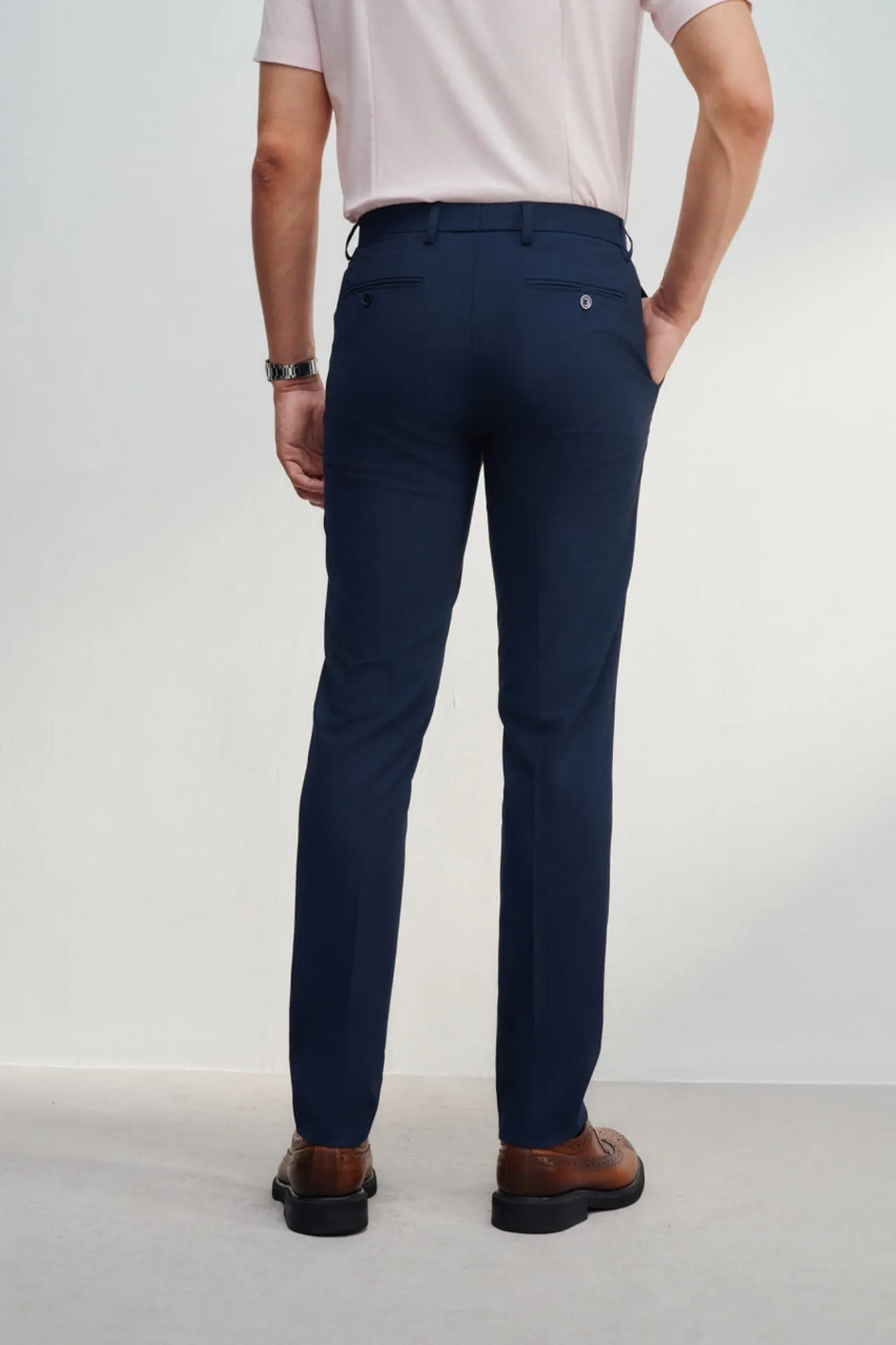 Soft Touch Multi-Way Stretch Slim Fit Twill Suit Pants