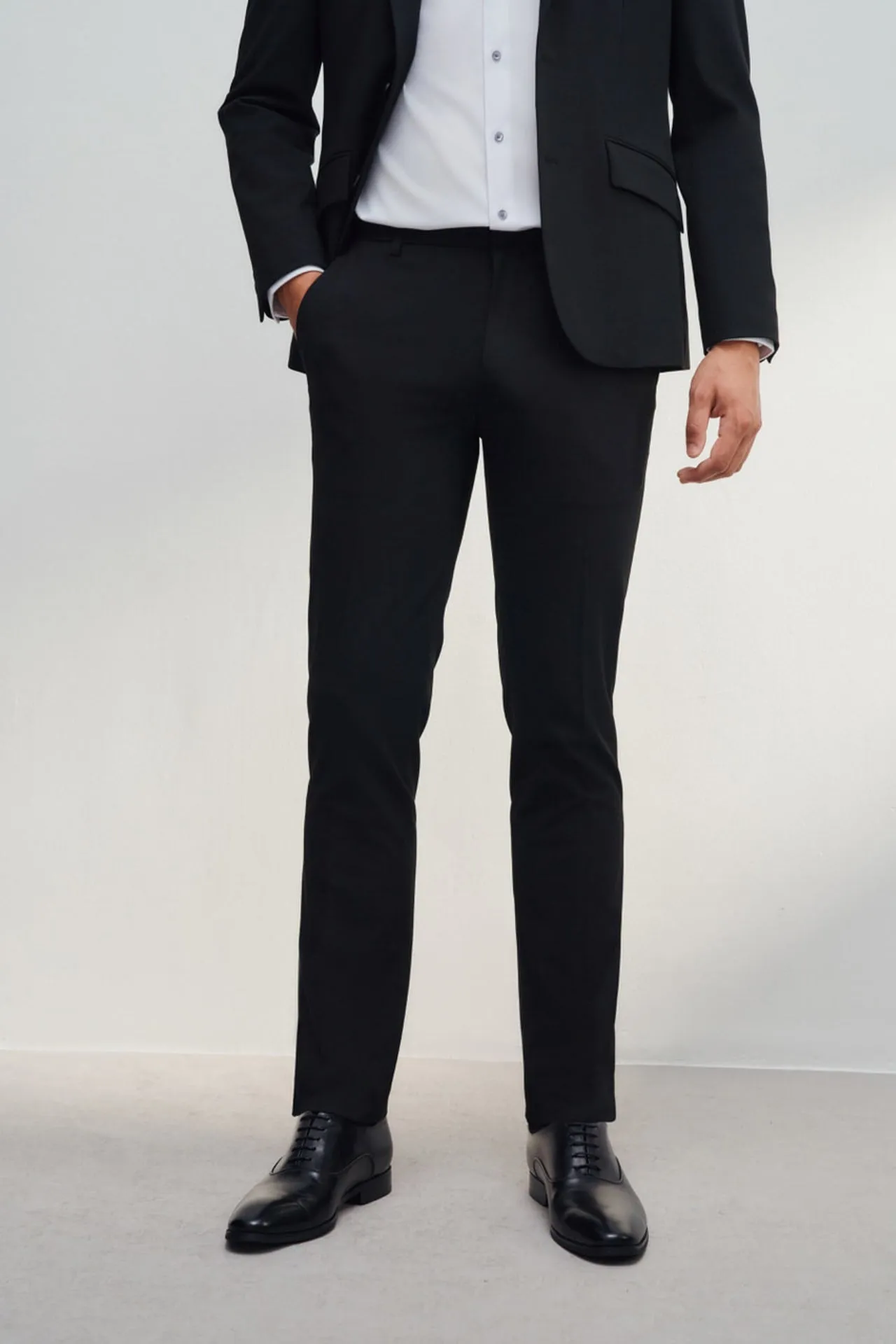 Soft Touch Multi-Way Stretch Slim Fit Twill Suit Pants