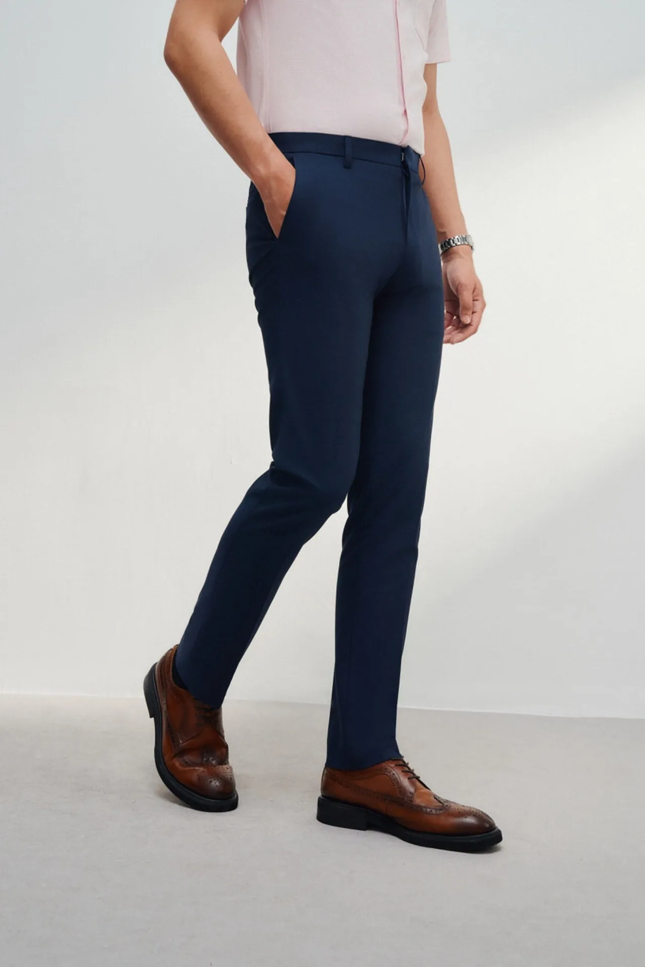 Soft Touch Multi-Way Stretch Slim Fit Twill Suit Pants