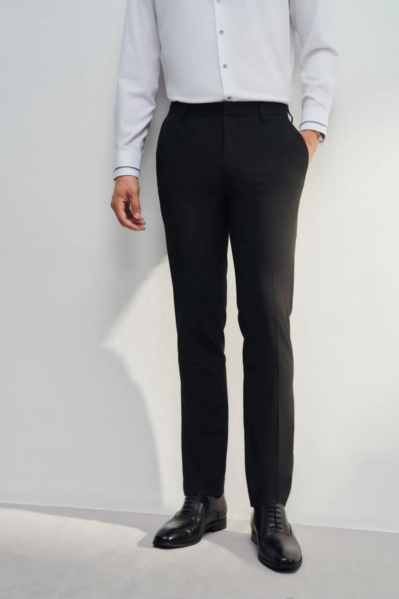 Soft Touch Multi-Way Stretch Slim Fit Twill Suit Pants