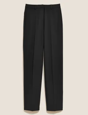 Straight Leg Trousers with Stretch