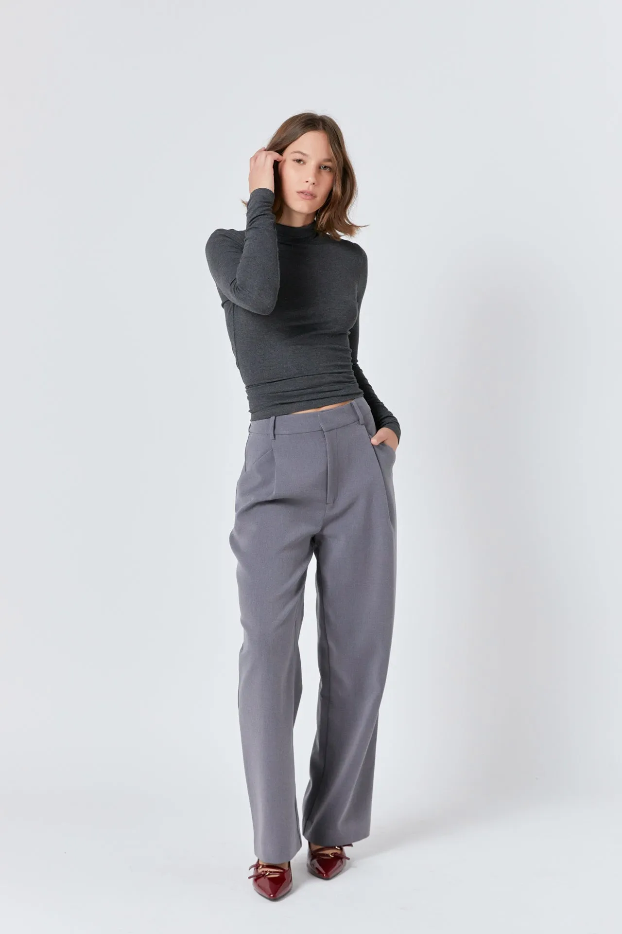 Straight-Leg Trousers