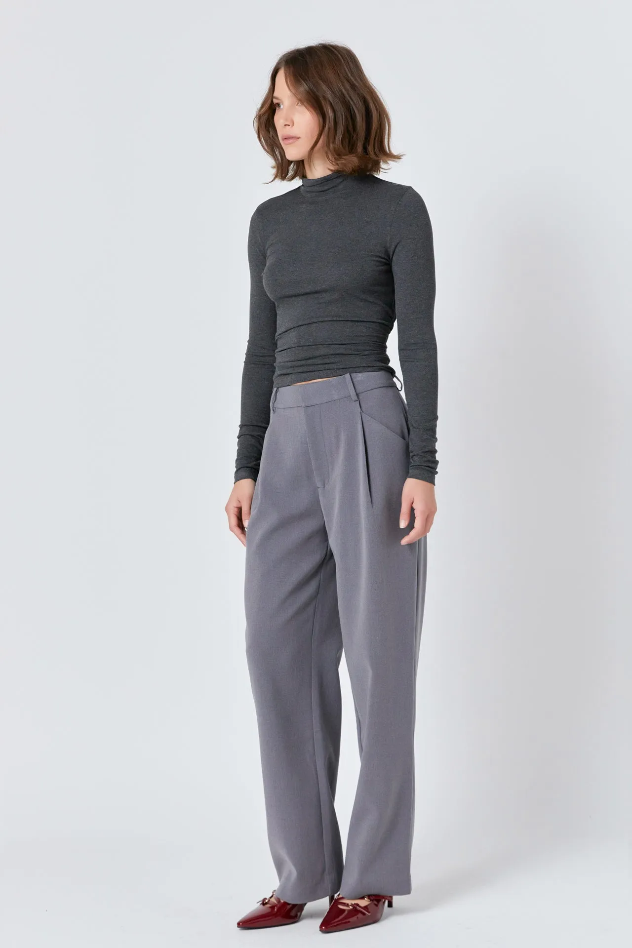 Straight-Leg Trousers