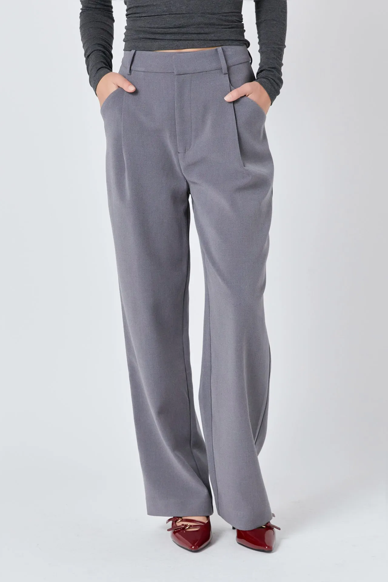 Straight-Leg Trousers