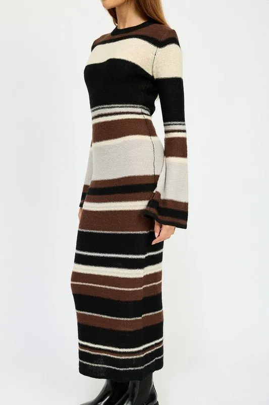 Striped Maxi Knit Dress