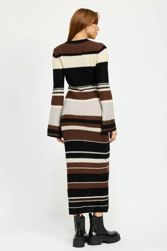 Striped Maxi Knit Dress