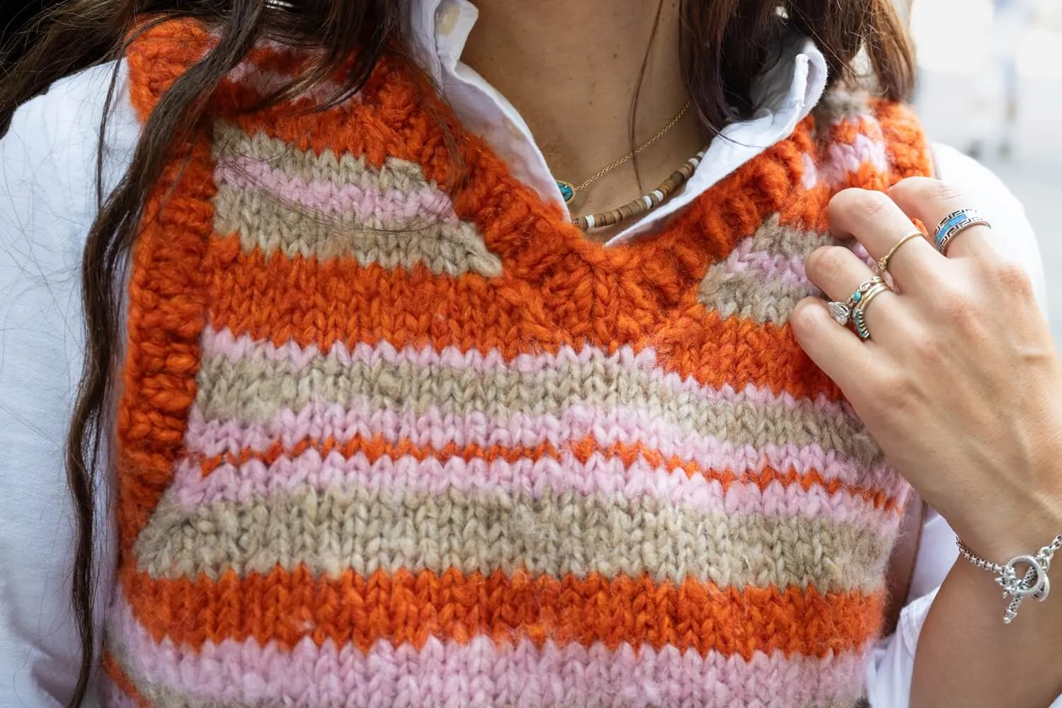 Striped Vest (Knit)