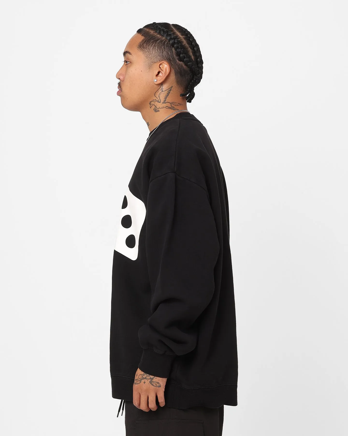 Stussy Two Dice 50-50 Crewneck Pigment Black