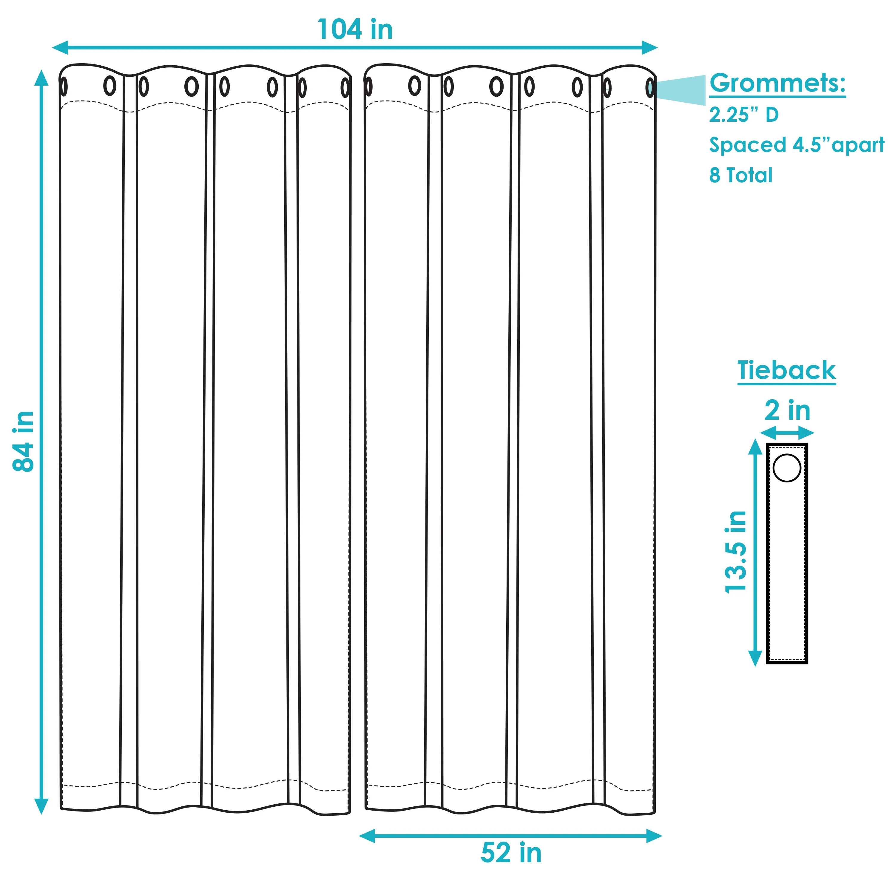 Sunnydaze Beige Outdoor Room Darkening Curtains