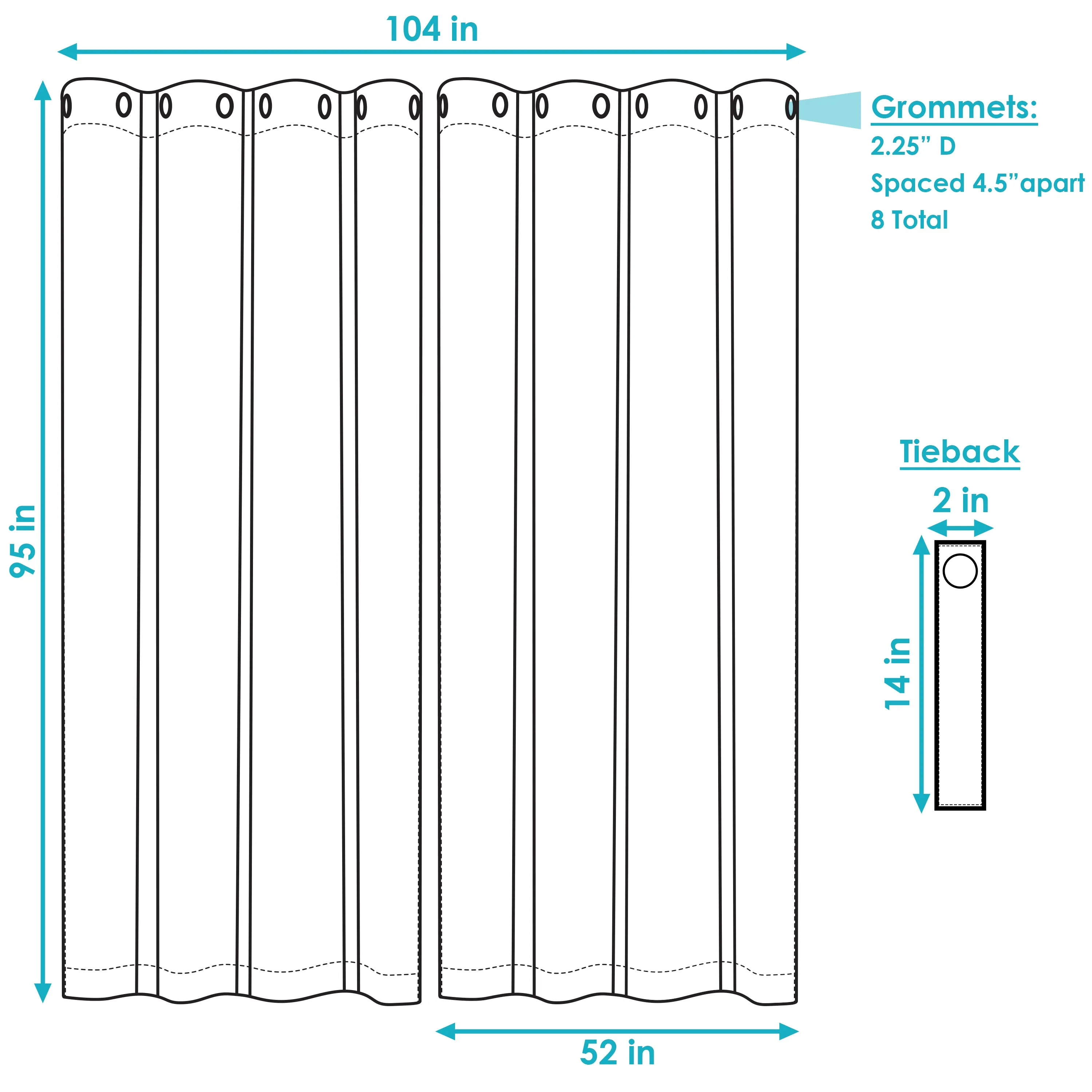 Sunnydaze Beige Outdoor Room Darkening Curtains