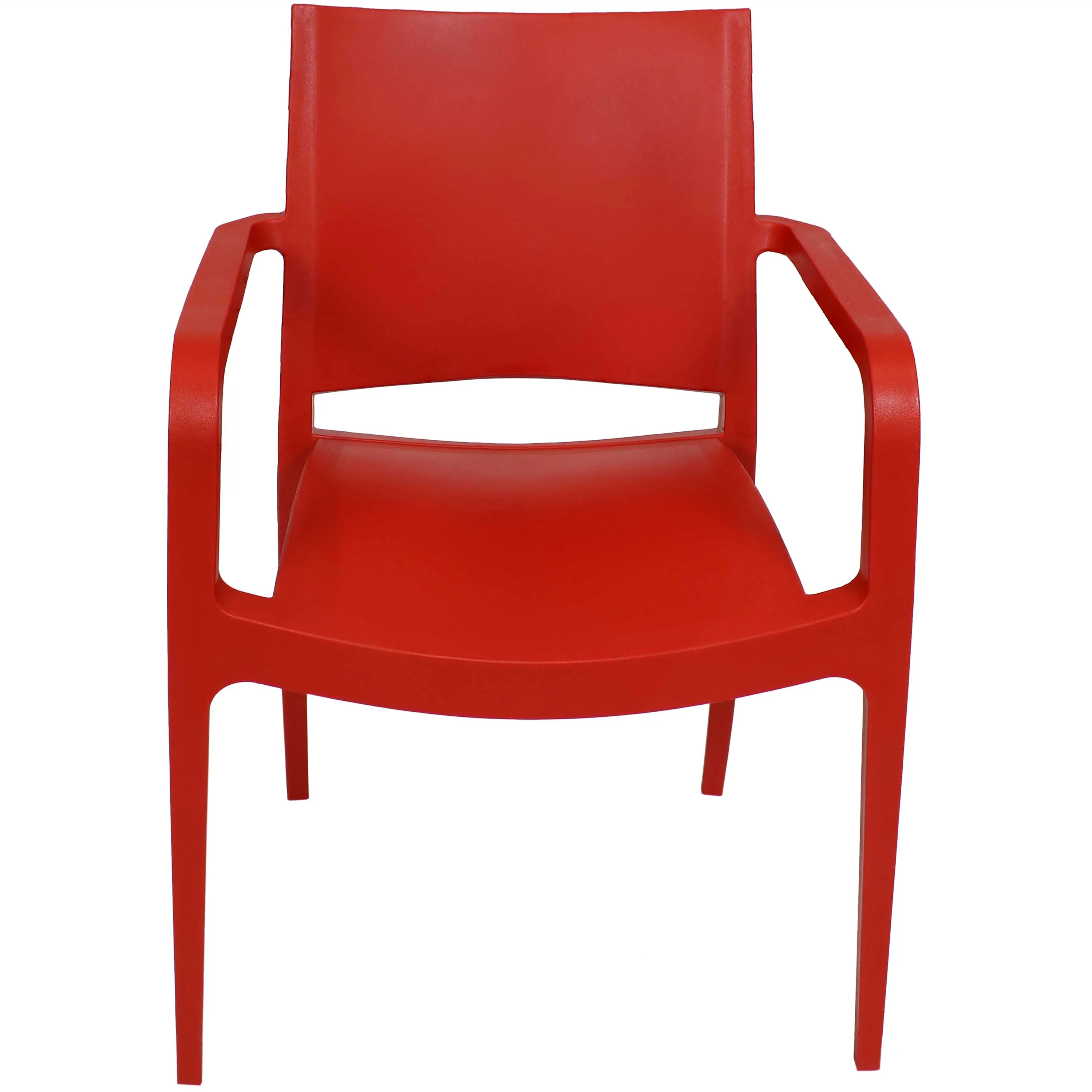 Sunnydaze Landon Outdoor Plastic Dining Armchair