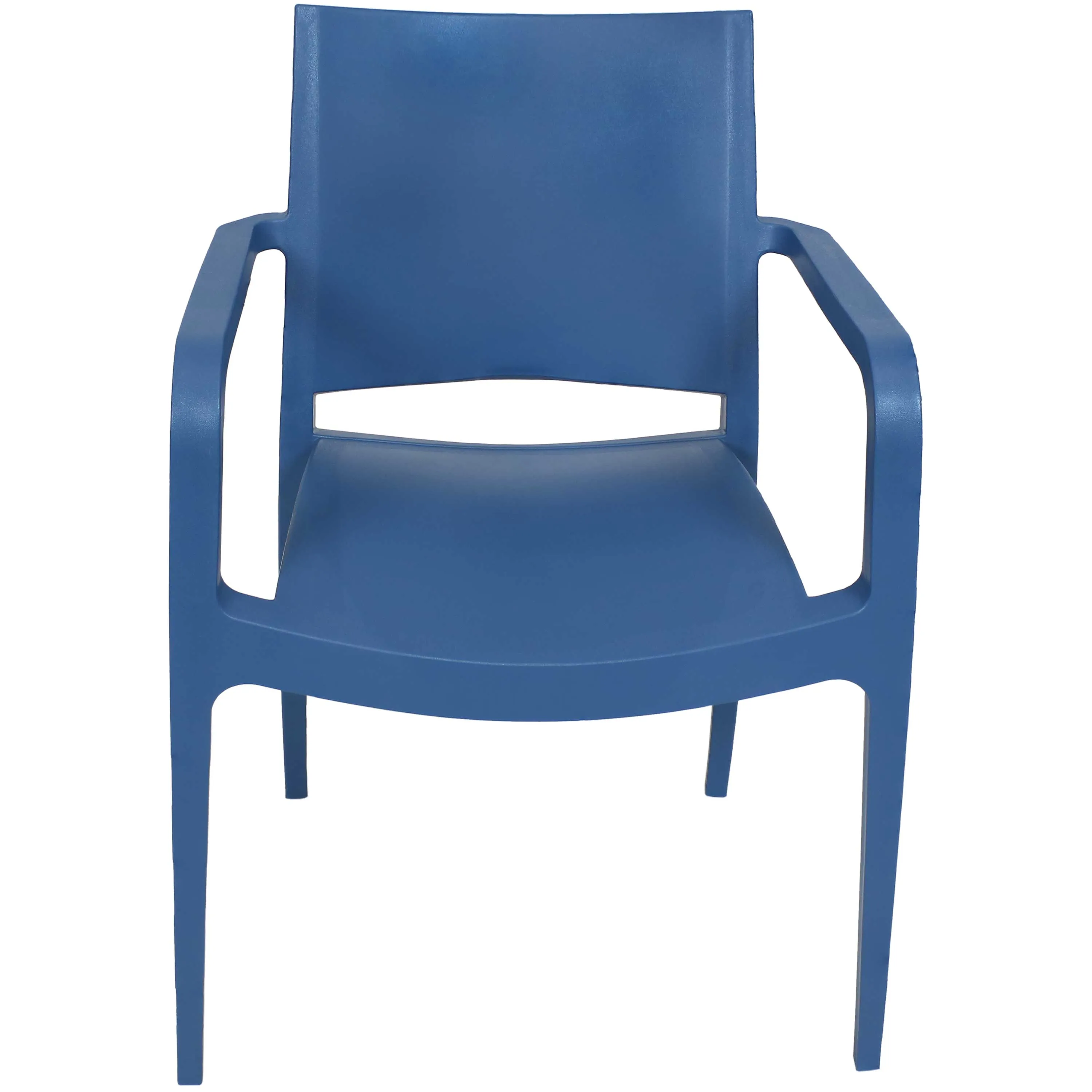 Sunnydaze Landon Outdoor Plastic Dining Armchair