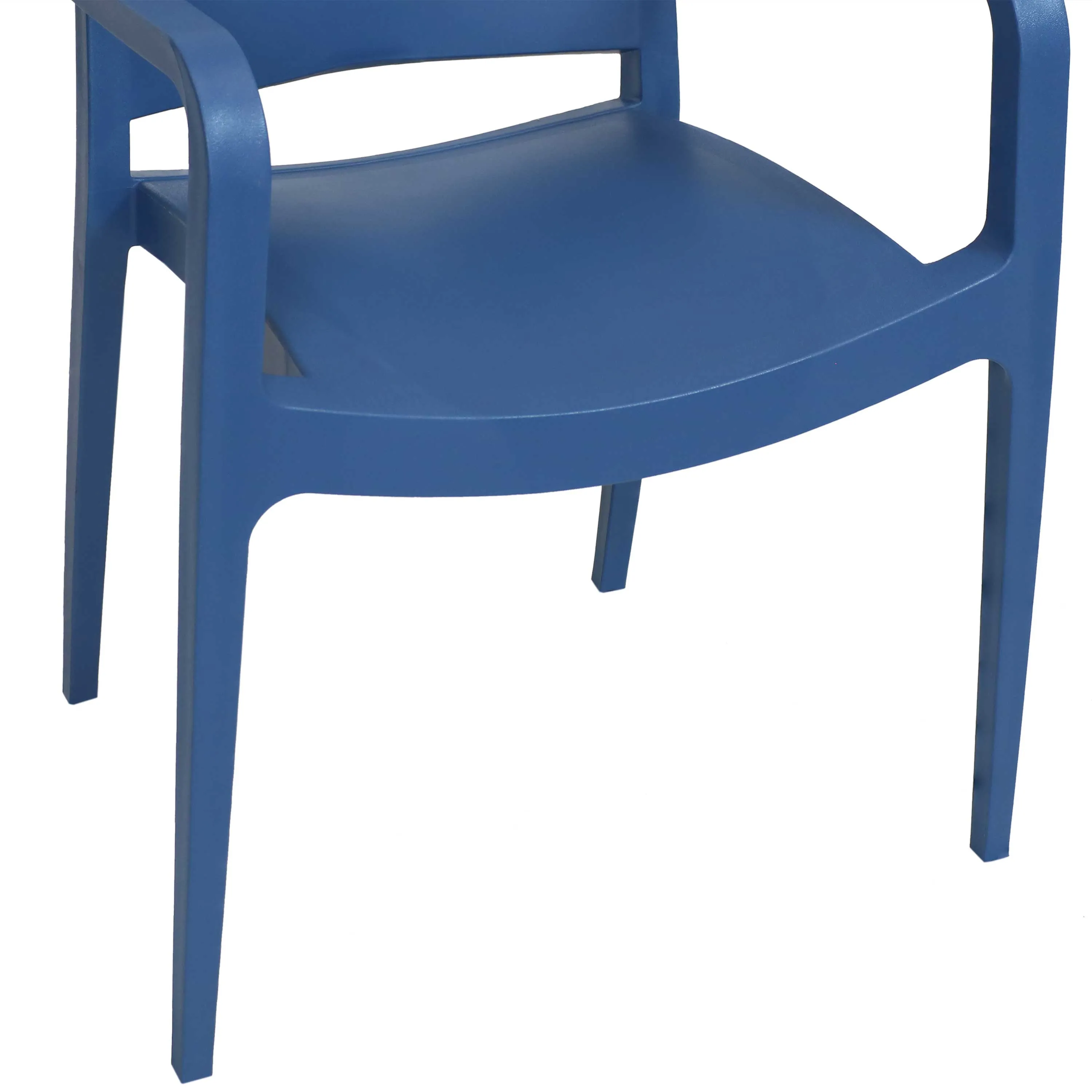 Sunnydaze Landon Outdoor Plastic Dining Armchair