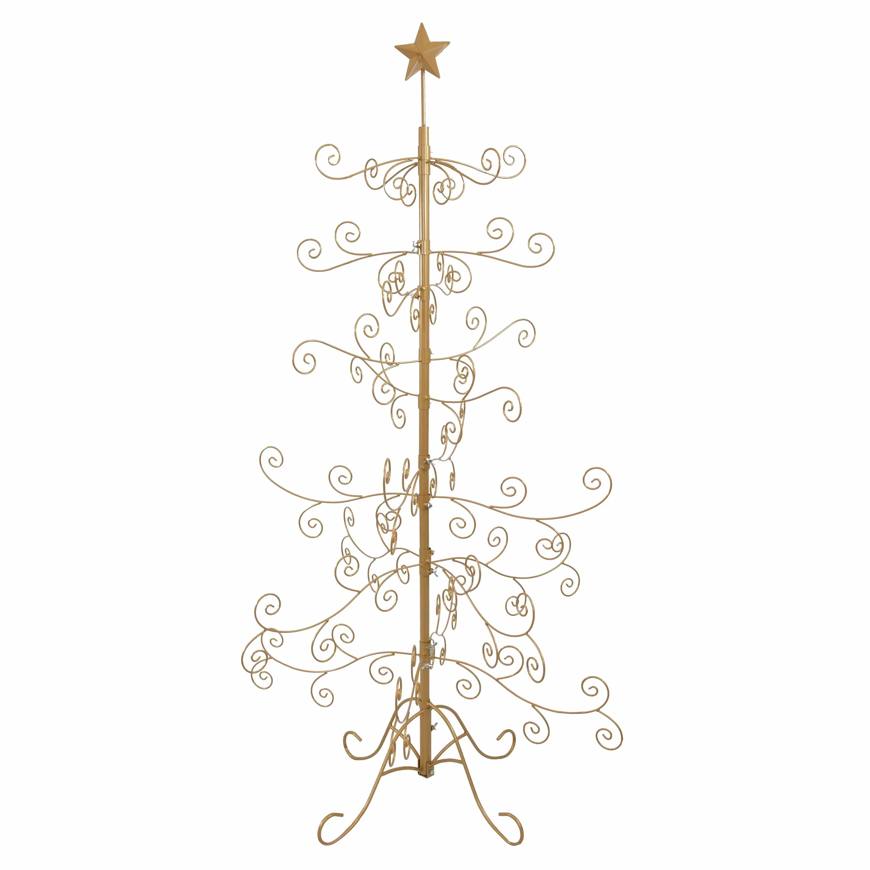 Sunnydaze Noelle Metal Christmas Tree Ornament Display - 60" H