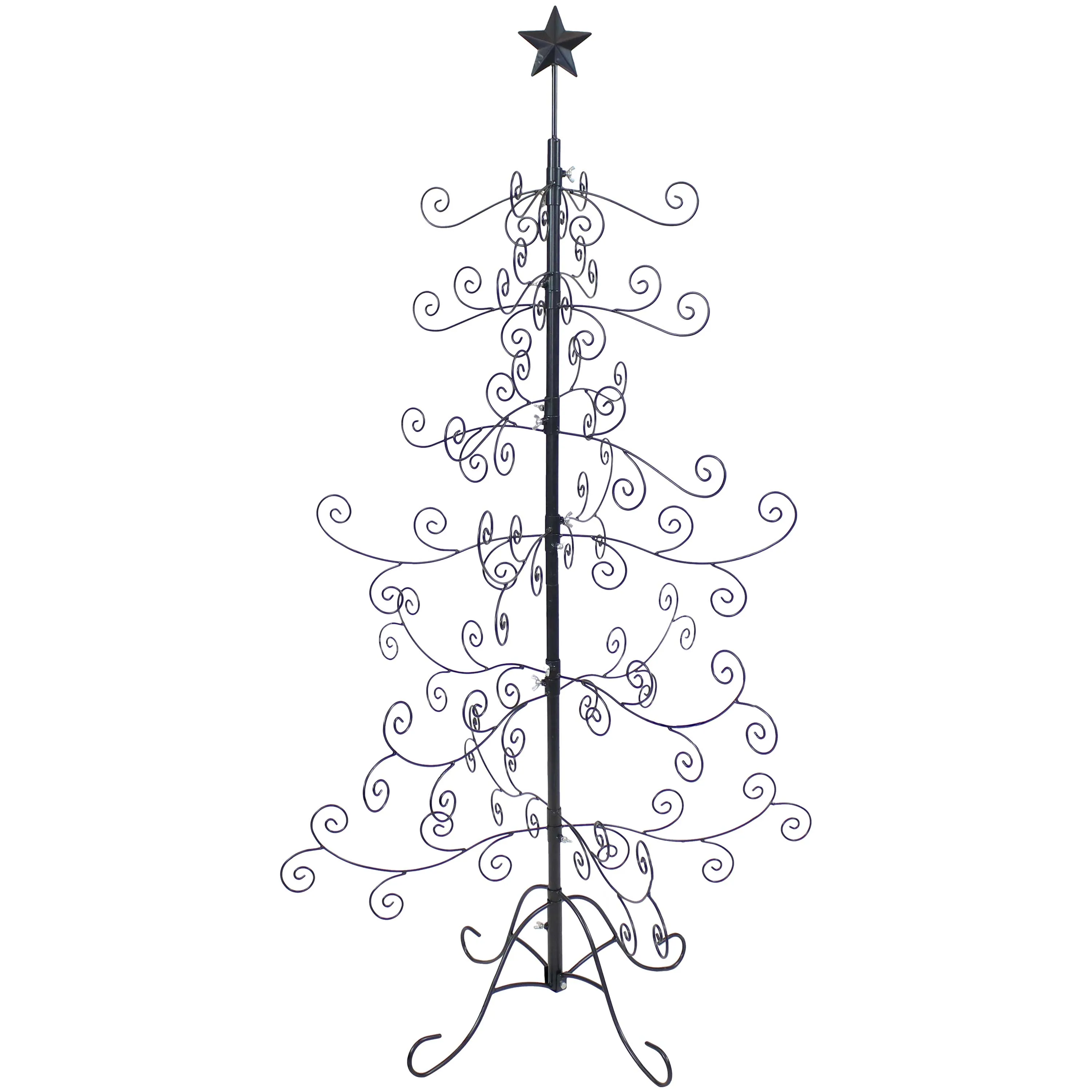 Sunnydaze Noelle Metal Christmas Tree Ornament Display - 60" H