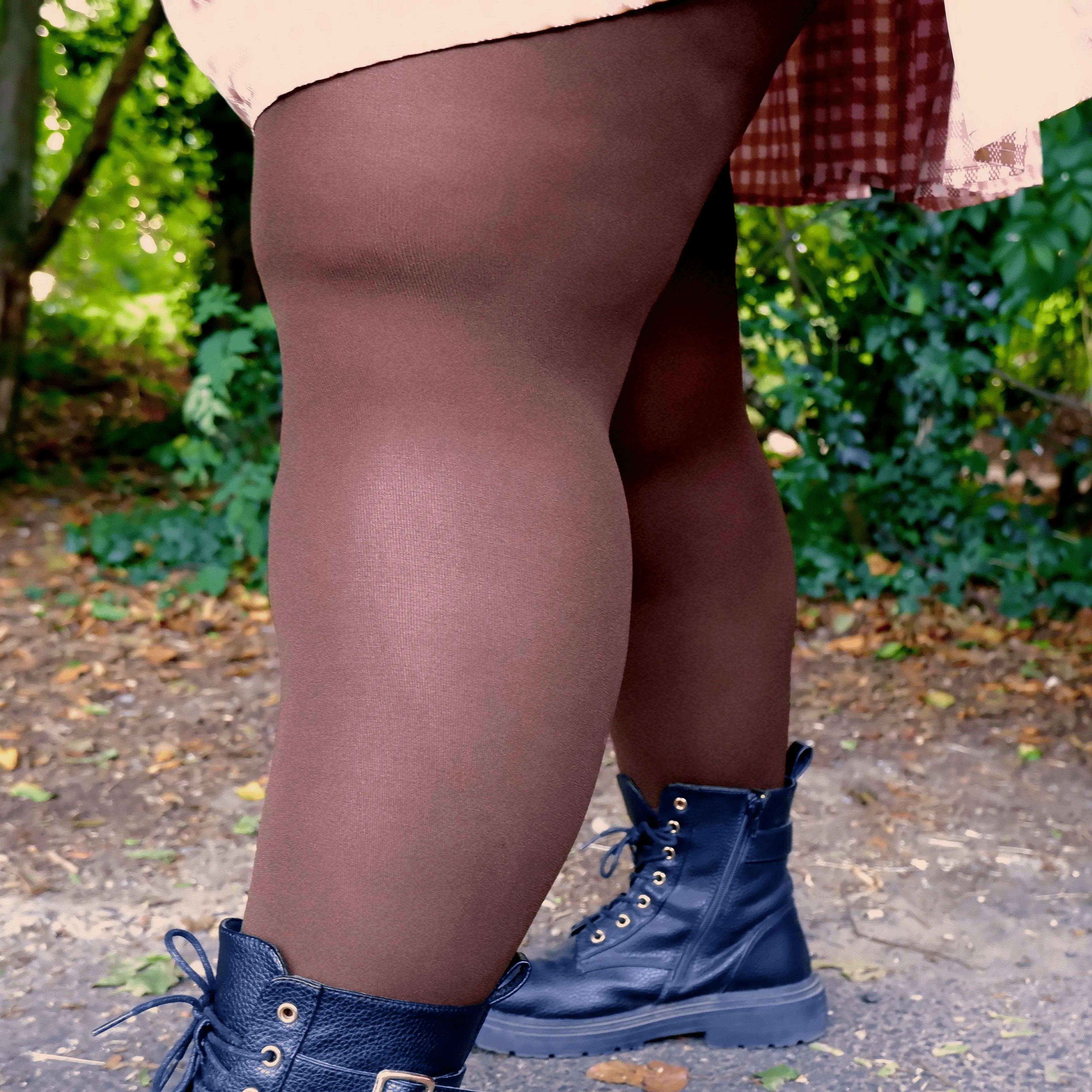 Super Opaque 120 Den Tights - Hot Chocolate